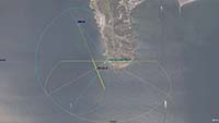 San Diego Bay and Point Loma 2D aerial visual of San Diego Bay and Point Loma, California